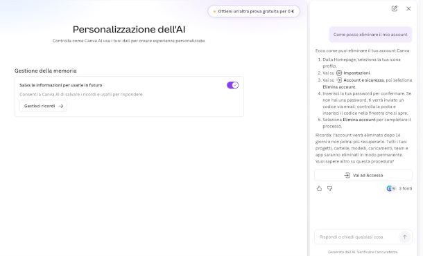 utilizzo chatbot assistente virtuale su un sito