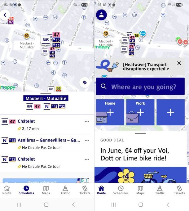 App per trasporti pubblici