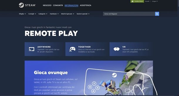 Come funziona Steam