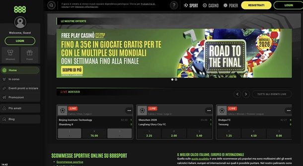 Miglior sito pronostici