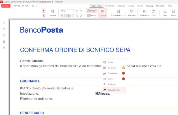 interfaccia PDF Gear