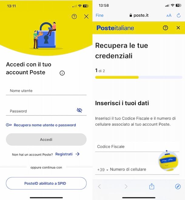App Poste Italiane