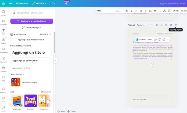 template eBook su Canva