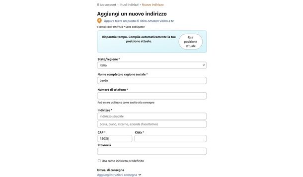 Come registrarsi su Amazon