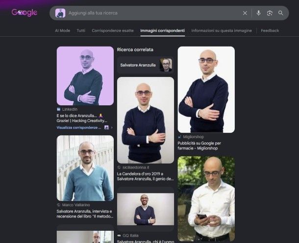 Ricerca Google Immagini