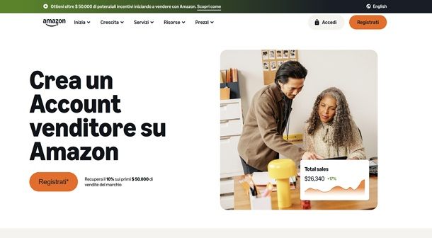 Come registrarsi su Amazon
