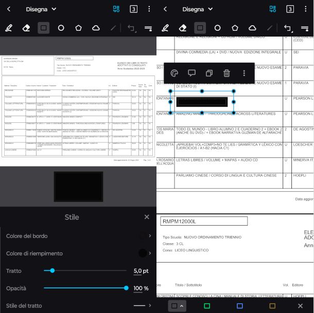 schermate app Xodo PDF