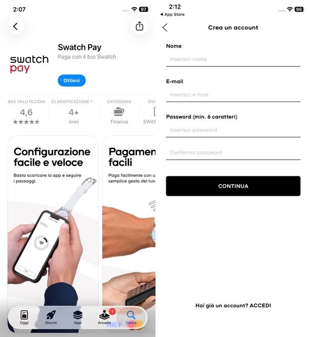 App per Swatch