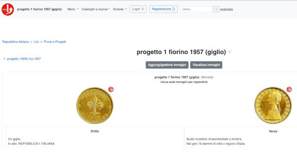 pagina sito Numismatica Italiana