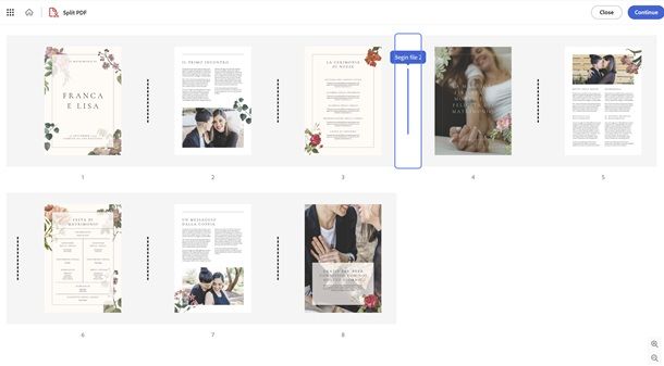 Come dividere un file PDF