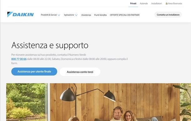 Servizio clienti Daikin