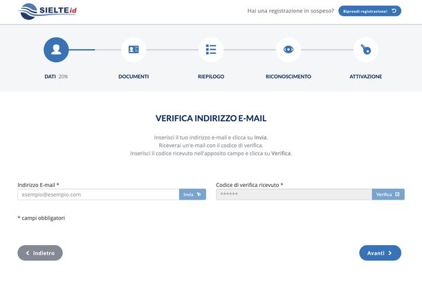 Fare SPID con CIE