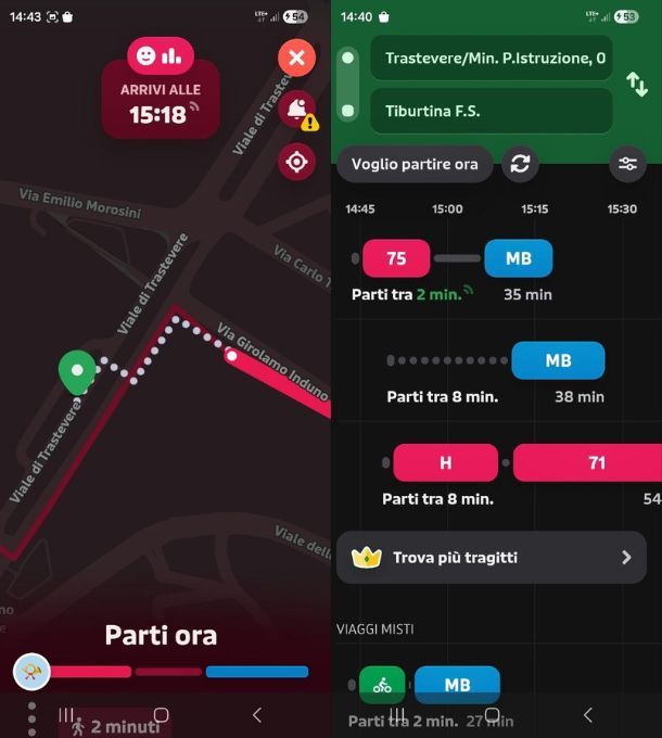App per trasporti pubblici