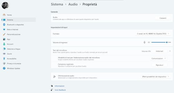 microfono windows 11
