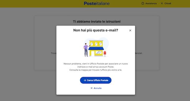 Recuperare password Poste senza email