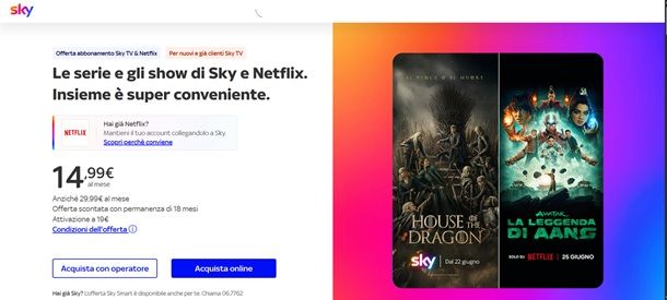 sky e netflix
