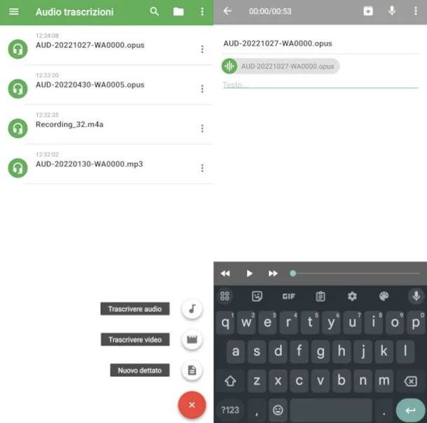 Altre app per trasformare audio in testo
