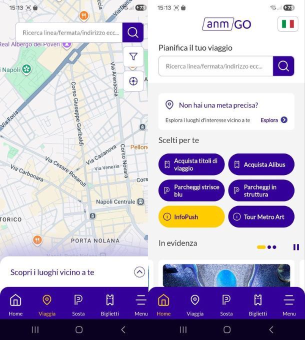 App per trasporti pubblici