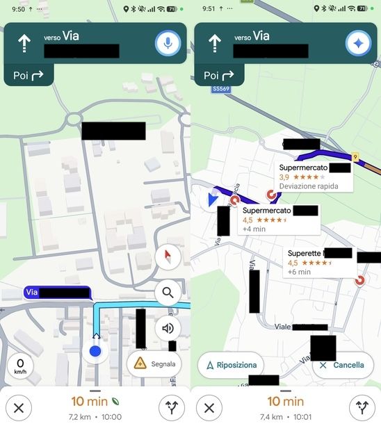 Attivare Gemini su Google Maps Android