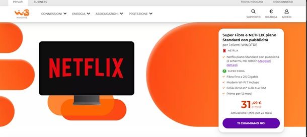 netflix windtre