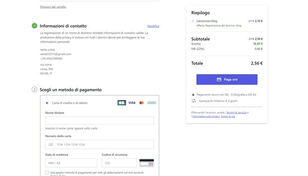 Come comprare dominio Web