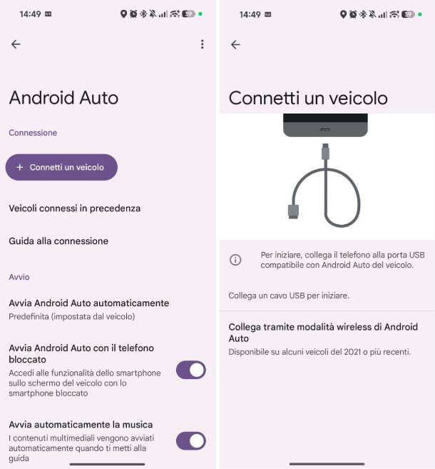 Come collegare CarPlay Android Auto