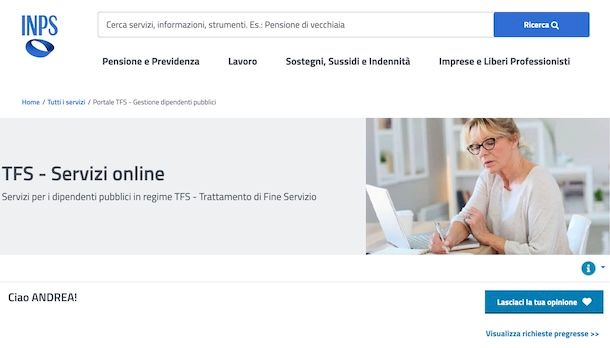 TFS portale INPS