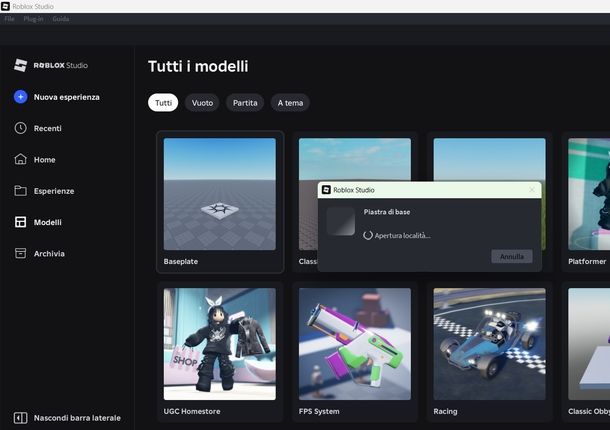 Creare script su Roblox Studio