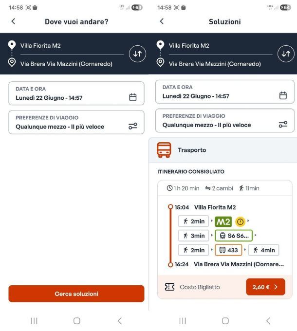 App per trasporti pubblici