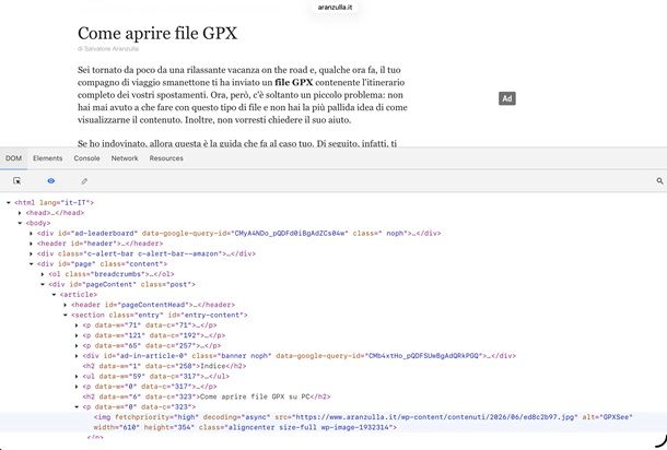 web inspector