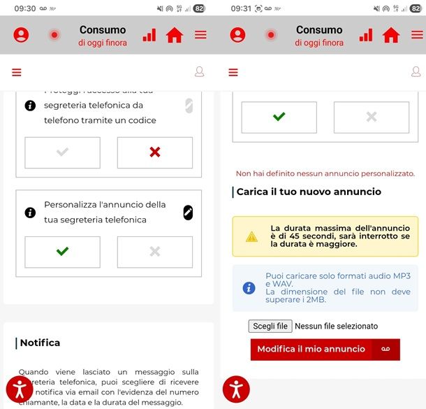 segreteria telefonica iliad
