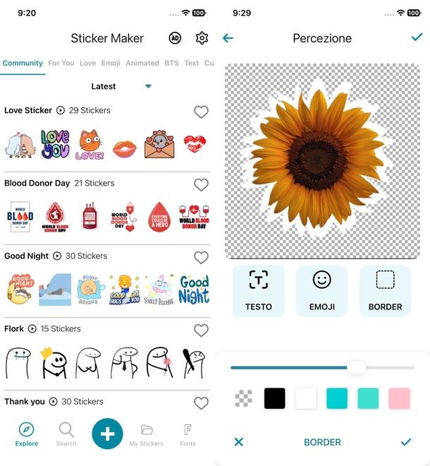 app sticker iPhone