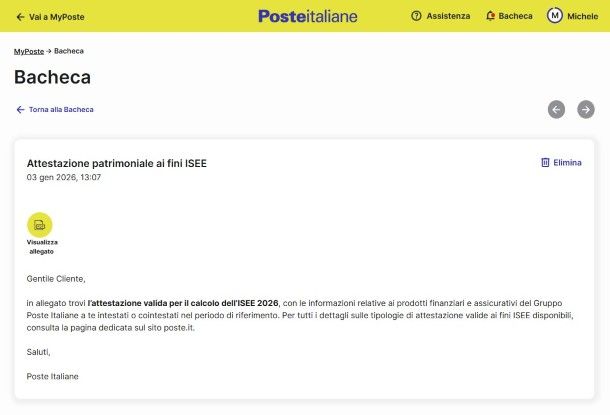 ISEE Poste Italiane