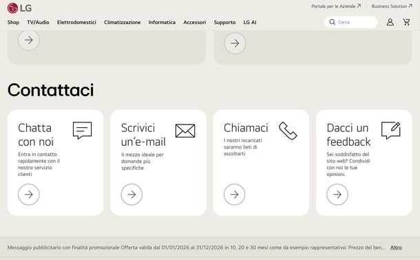 Servizio clienti LG