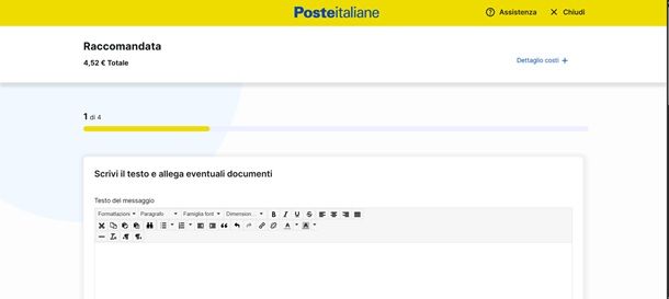 raccomandata online