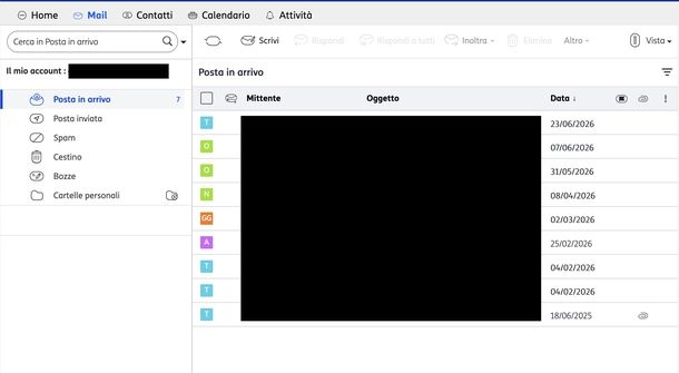 Leggere mail Tin.it Webmail