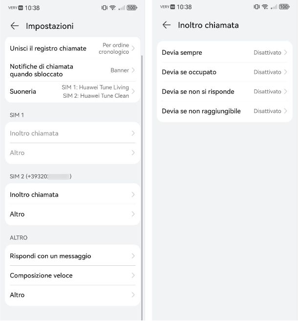 Come attivare il trasferimento di chiamata su Huawei
