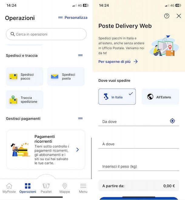 App Poste Italiane