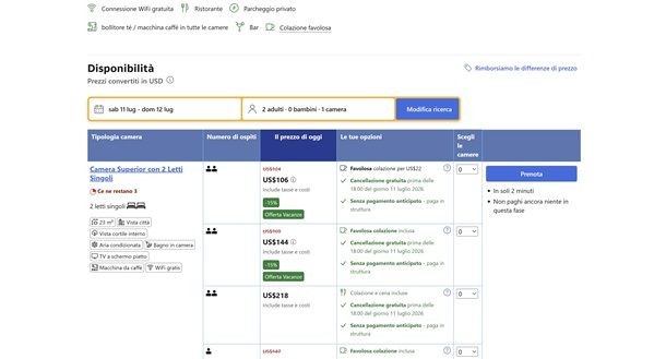 Come prenotare con Booking