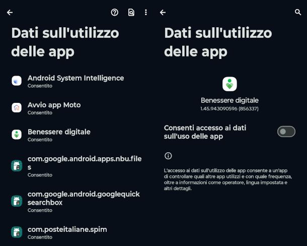 disattivazione Benessere Digitale