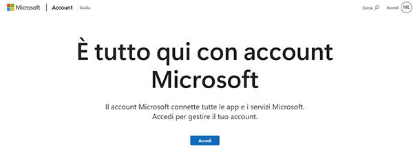 Accedi a OneDrive