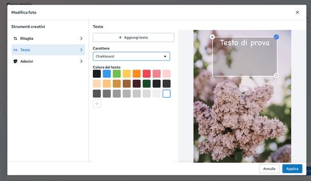 Cambiare font nelle storie PC