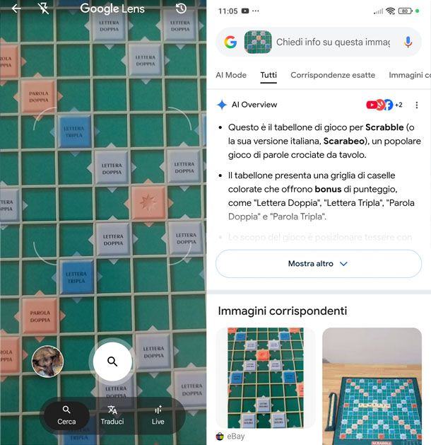 Google Lens su smartphone