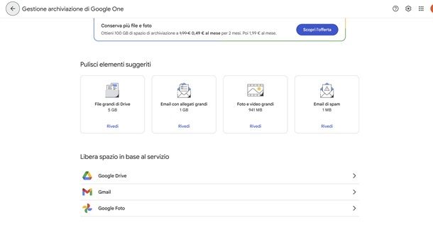 Come liberare spazio su Google Foto