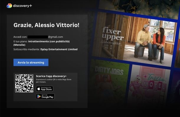 Come registrarsi su Discovery+