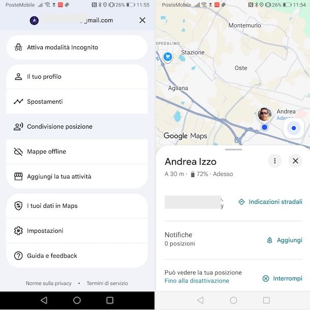 Trovare il telefono con Google Maps