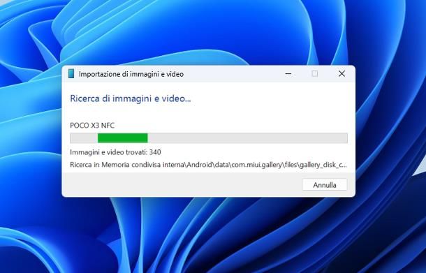 Come trasferire foto da Android a PC altre edizioni di Windows