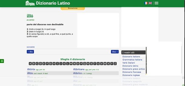 dizionario latino