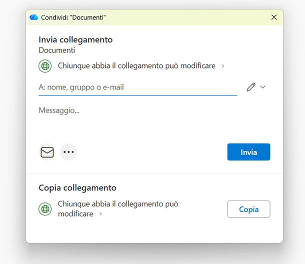 Condivisione file