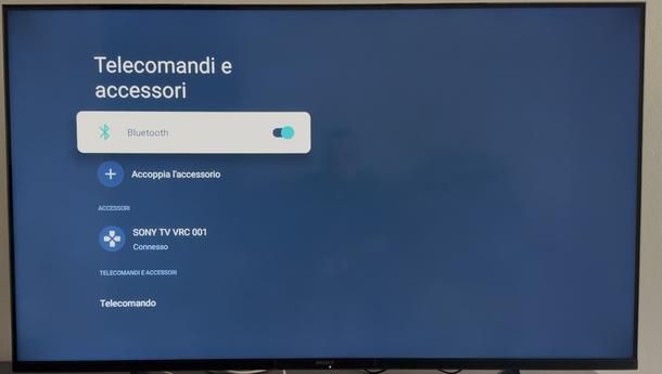 Attivare Bluetooth TV Sony BRAVIA